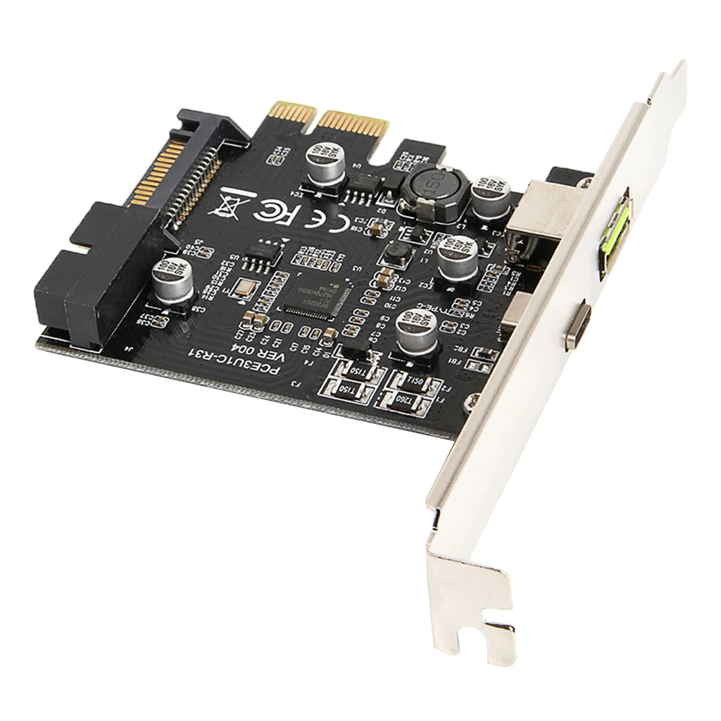 PCI-e To USB3.1 Type-C Expansion Card / PCIe To USB 2.4A Fast Charge+19PIN PCI-E to Type-c Adapter Card