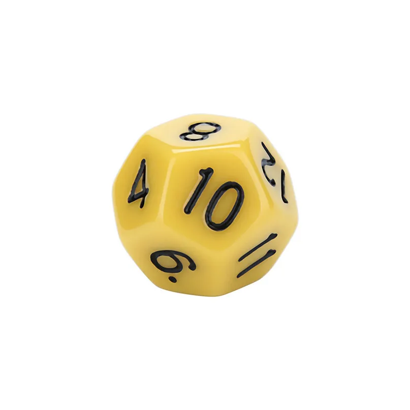 12Pcs Multifaceted Dice For Game Dungeons & Dragons Polyhedral D60 Multi Sided Acrylic Digital Dice Entertainment Equipment #2N (9)