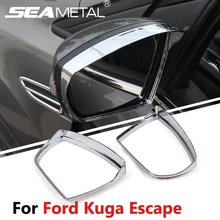 For Ford Kuga Escape 2013 2014 2015 2016 Car Rearview Mirror Rain Eyebrow Cover Stickers Decoration Accessories Car-styling