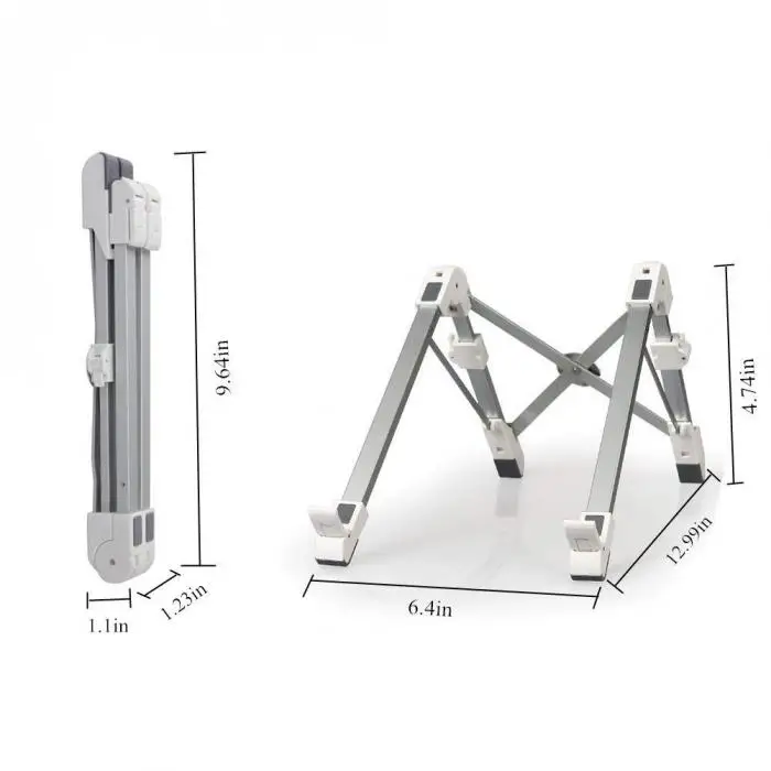 Алюминиевый сплав регулируемая настольная подставка для ноутбука Складная стойка держатель для блокнот ПК