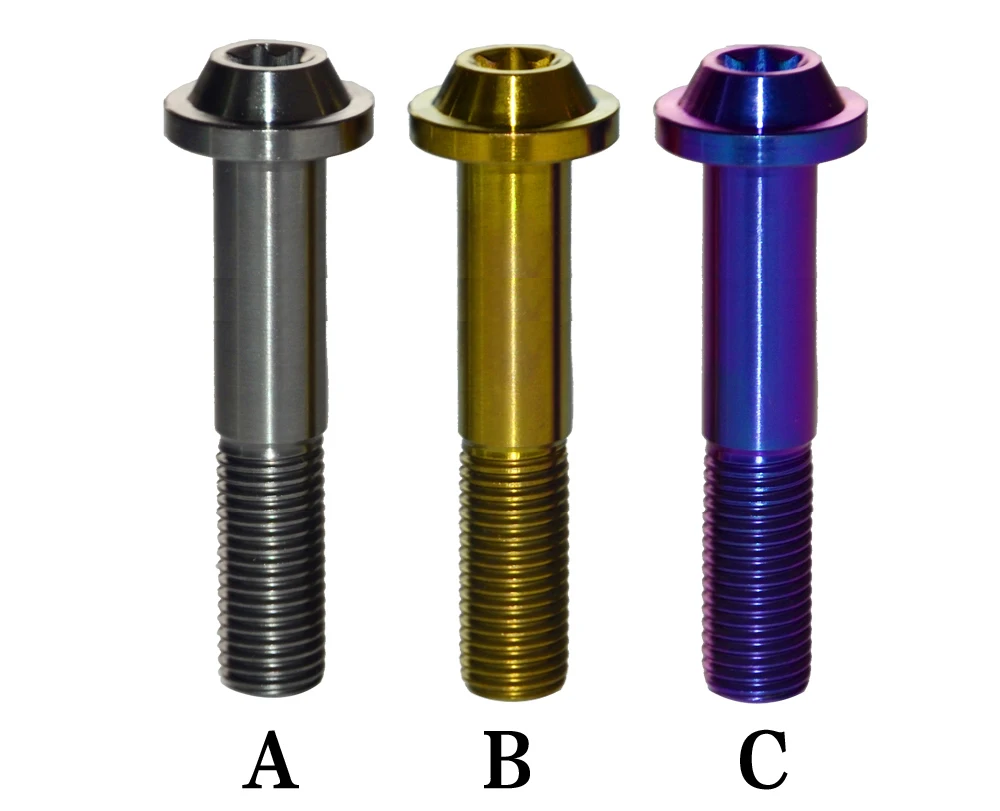 

Ti Bolt Multicolor M10x60 Motorcycle OEM Titanium Bolts Flange Head Hexagon Ti screws Ti fastener 10PCS