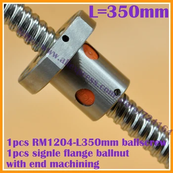 

Promotion 1pc New end machined 1204 Ballscrew -L 350mm-C7 Anti Backlash Rolled Ballscrew with one ball nut for CNC X Y Z