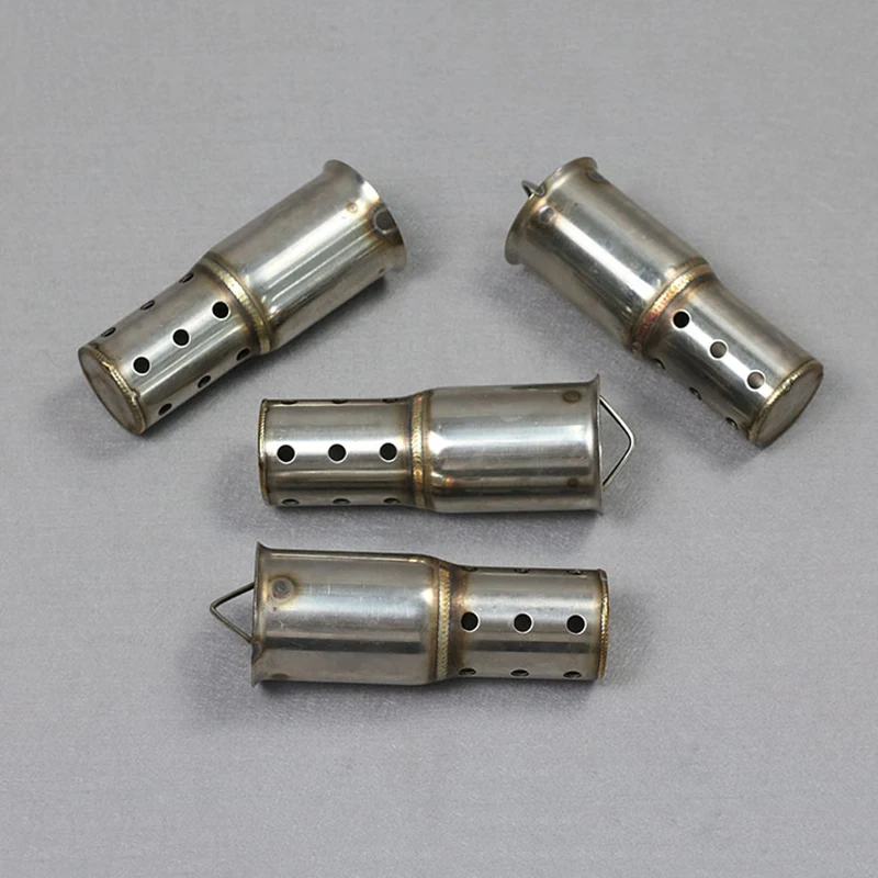 

51MM Universal Motorcycle Stainless Steel Exhaust Pipe Muffler With Buzzer Silencer