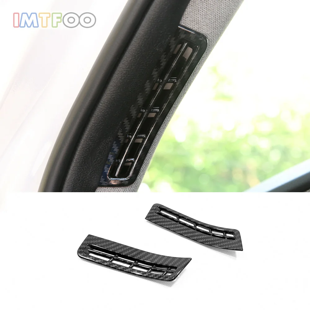 

IMTFOO CHROME INTERIOR A PILLAR AIR VENT OUTLET BEZEL COVER MOLDINGS FOR HYUNDAI SANTA FE 2019 ACCESSORIES CAR-STYLING