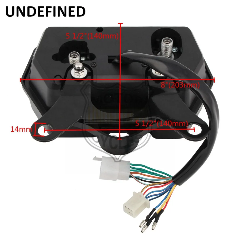 12 В черный Спидометр мото rcycle одометр цифровой приборной панели тахометр метр для Honda CG125 strumentazione мото неопределенные