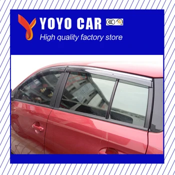 

Hot sale 4 Piece Injection molding trim vent shade rain sun wind deflector window visor for YARiS L 2014-2017