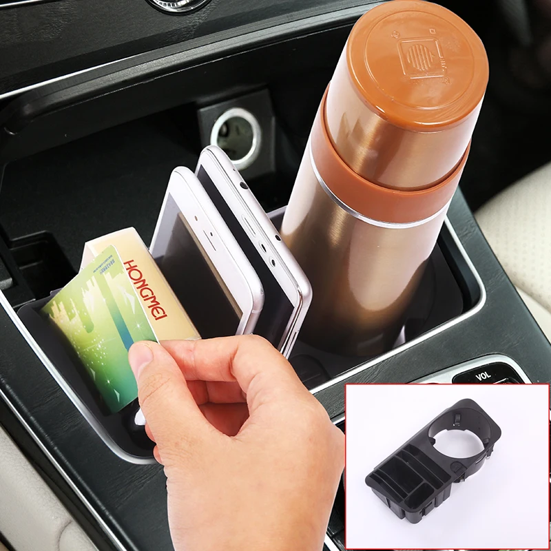 Central Console Storage Box Cup Holder For Mercedes Benz GLC C Class E Class