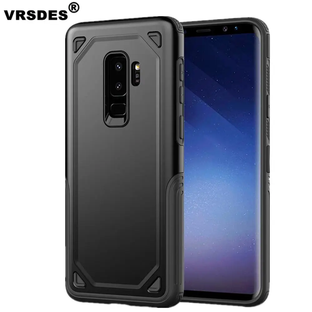 

VRSDES Military Shockproof Armor Phone Case For Samsung S9 Galaxy S9 Plus Case Hybrid Skin For Samsung S9plus S9 Plus Cover
