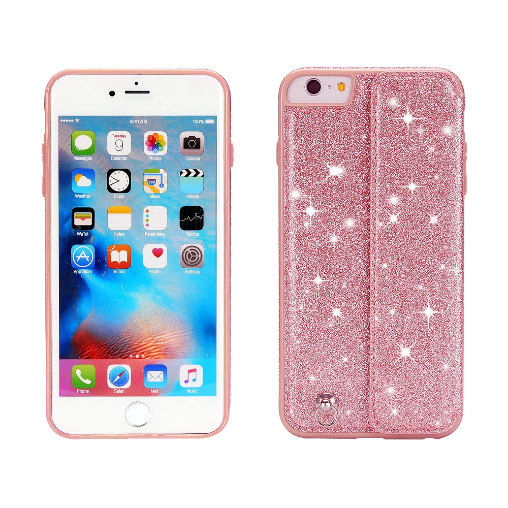 Блестящий приталенный Чехол для телефона чехол iPhone 6 6s 7 8 Plus 5 Роскошный из
