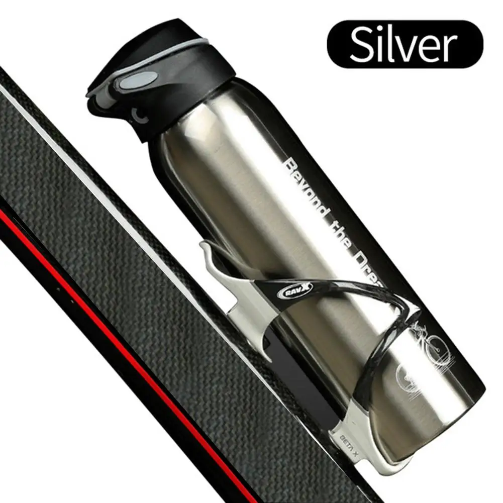 500ml Stainless Steel Thermos Cup Sports Water Bottles Cycling Camping Bicycle Bike Kettle Outdoor Riding Sports Kettle