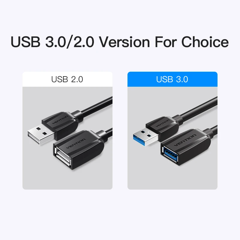 Vention USB3.0 Extension Cable Male to Female USB2.0 Extension Wire Super Speed 3.0 USB Extender Data Sync Cable for Computer PC Vention USB3.0 Extension Cable Male to Female USB2.0 Extension Wire Super Speed 3.0 USB Extender Data Sync Cable for Computer PC