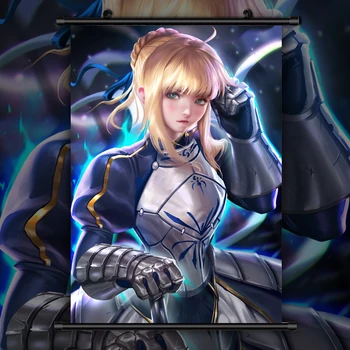 

Fate stay night Grand Order Zero Saber Anime manga wall Poster Scroll