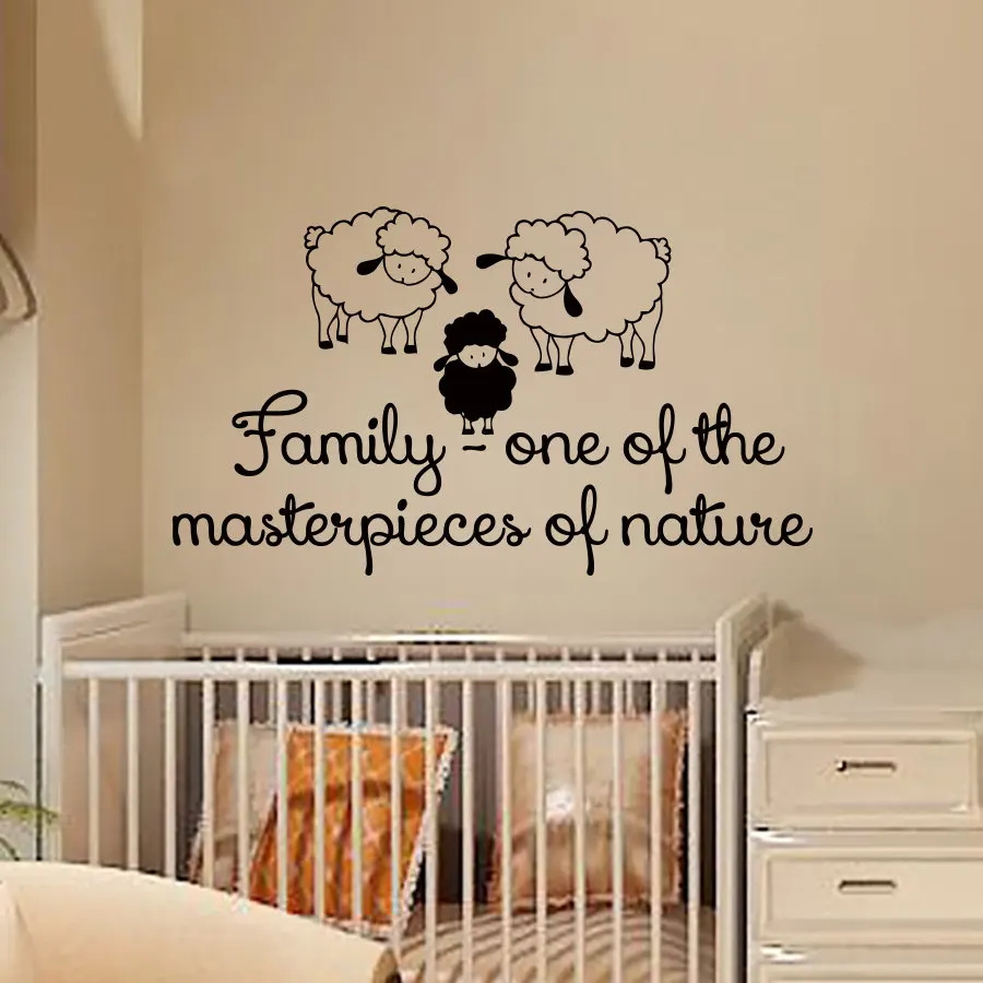 Por Baby Sheep Wall Decals Wall Decals Vinyl Sticker Sheep Lamb Animals Nursery Baby Room Home Decor 22inchx22inch China