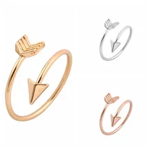 Fashion Korean Design Ring Arrow Ring for Women Adjustable Cute Wedding Gift Jewelry Ring
