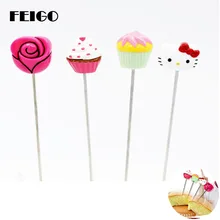 FEIGO 1 шт. тестер для торта перемешивание иглы для нанесения глазури на печенье тестер для торта кухня для торта из нержавеющей стали глазурь сахарная игла инструмент для выпечки F182