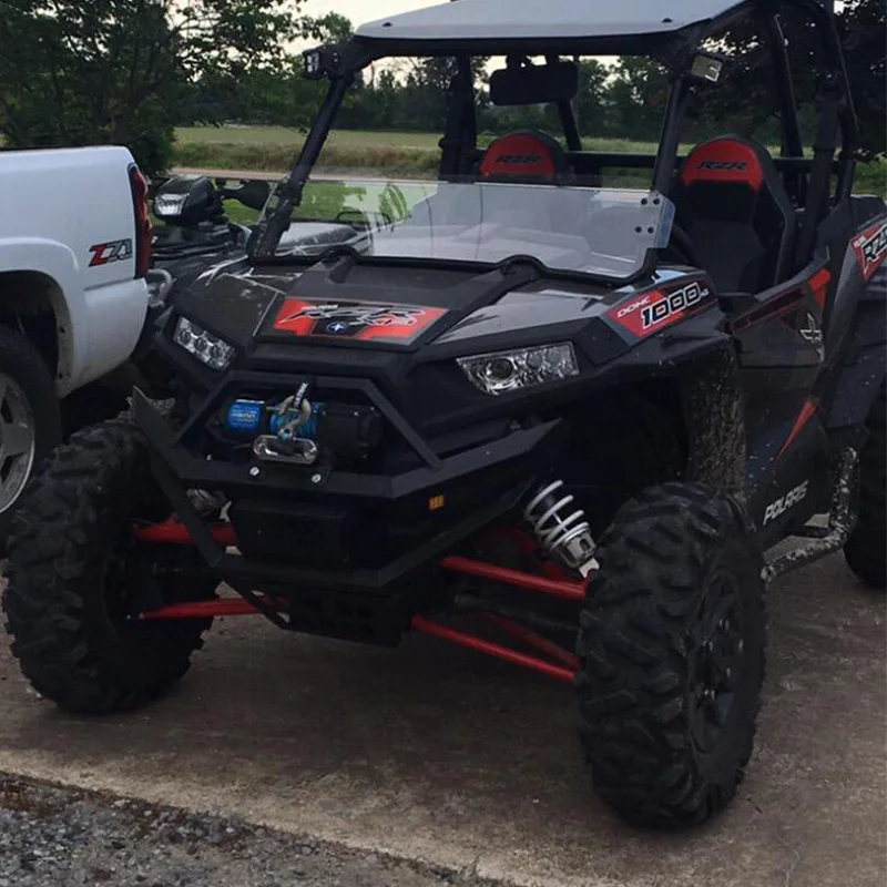 ATV UTV светодиодный фары L/R с DRL белый красный желтый зеленый синий Halo кольца ангельские глазки для Polaris RZR 900/1000 S XP Turbo