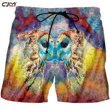 CJLM горячие продажи летние шорты мужские хип-хоп Печать Цветные Сова завод прямые поставки дизайн Прямая поставка