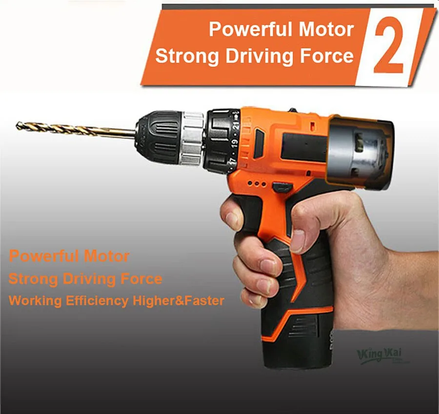 Cordless Lithium Battery Electric Drill-13