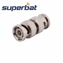 Superbat 5 шт. BNC адаптер BNC Мужской Разъем-разъем прямой коаксиальный РЧ-разъем