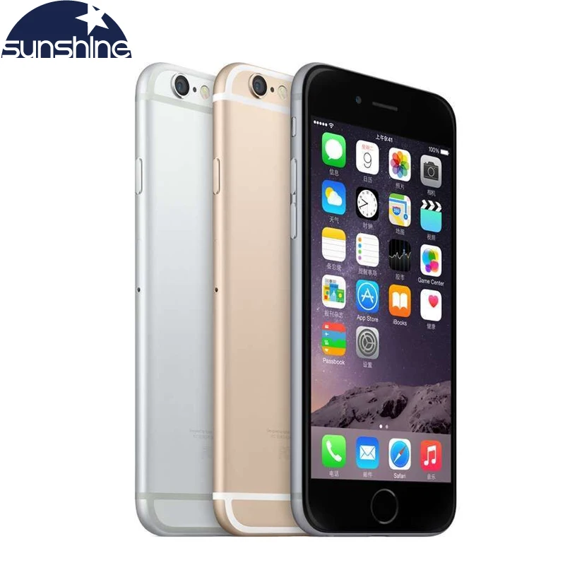 Unlocked Original Apple iPhone 6 LTE 4G Cell phones 1GB RAM 16/64/128GB iOS 4.7' 8.0MP Dual Core WIFI GPS Mobile phone