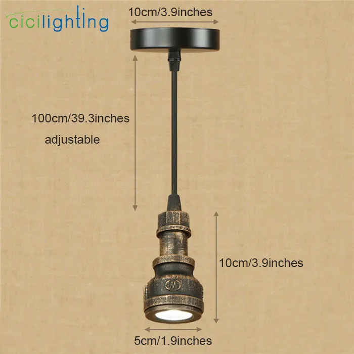 Художественный декоративный светодиодный подвесной светильник с железной трубкой, винтажный 5 Вт Светодиодный светильник для складских лестниц, выставочного зала, подвеска Lustres, светильник в скандинавском стиле - Цвет корпуса: A