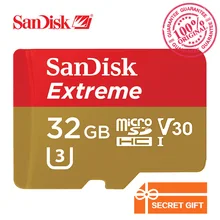 Original SanDisk Memory Card Extreme microSD UHS-I microSDHC Flash Card Class10 U3 90MB/S 32GB TF Card C10 High Speed SDSQXNE