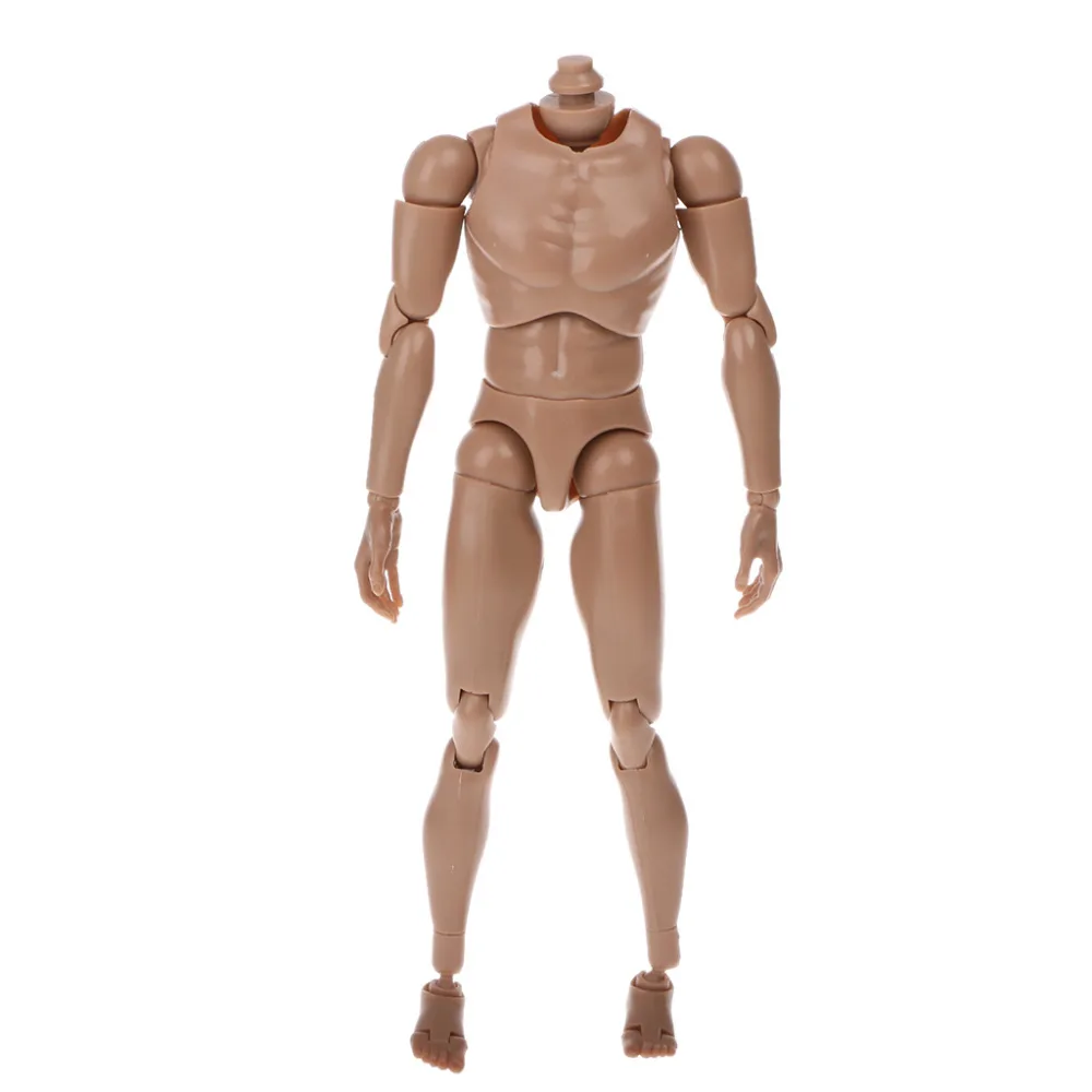1:6 Action Figure Male Muscular Nude Body Fit Hot Toy TTM18 TTM19 Black