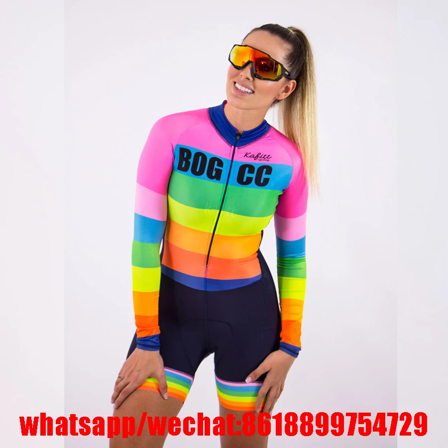 

New bicycle women's team triathlon competition piece jersey long tight breathable quick-dry cycling skinsuitl ciclismo speedwear