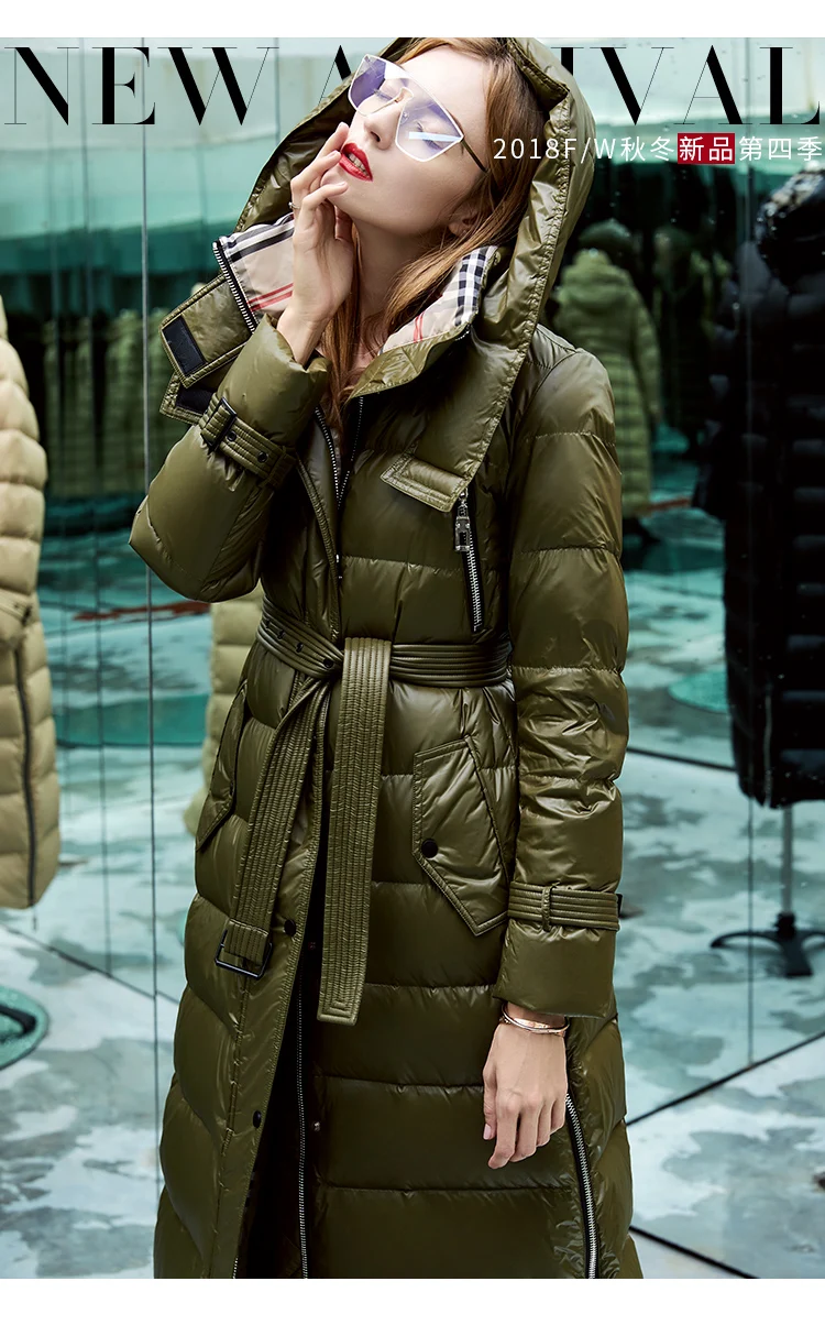 

2018 winter jacket women down jackets fashion fox large fur collar thickening fancy goose down coat outerwear long down parkas
