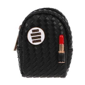 

1PC Women Mini Lipstick Coin Bag Wallet Hand Pouch Purse Key Chain Keyring