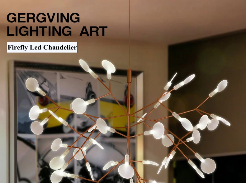 Creative Home Deco Modern Lusre Led Chandelier For Living Room Dining Room Nordic Style Hanging Lamp Chandeliers3