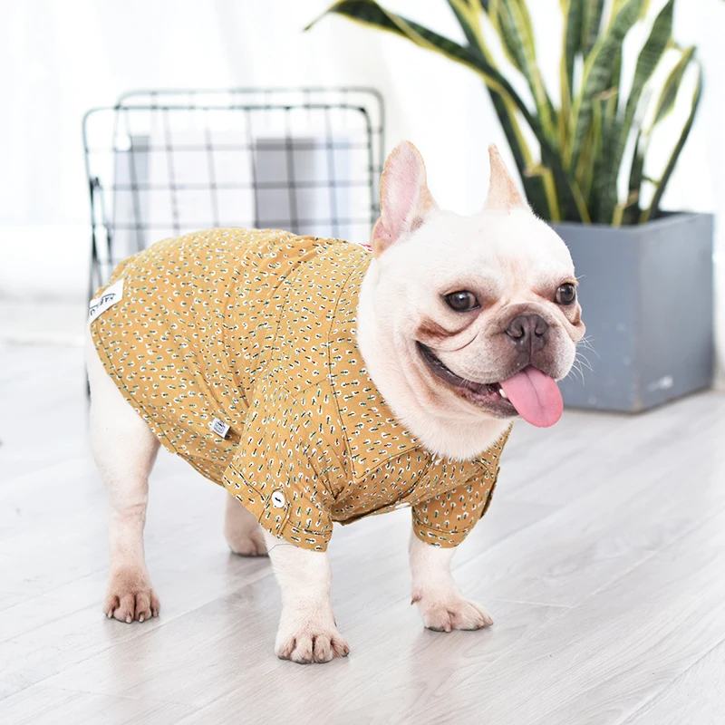 

2019 pet supplies pet clothes Dog Shirt floral T-shirt pets costume for summer