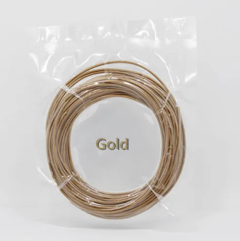 Golden 3D расходных материалов безопасности, охраны окружающей среды, нетоксичные 10 м PLA высокой температуры защиту окружающей среды материал - Цвет: Golden