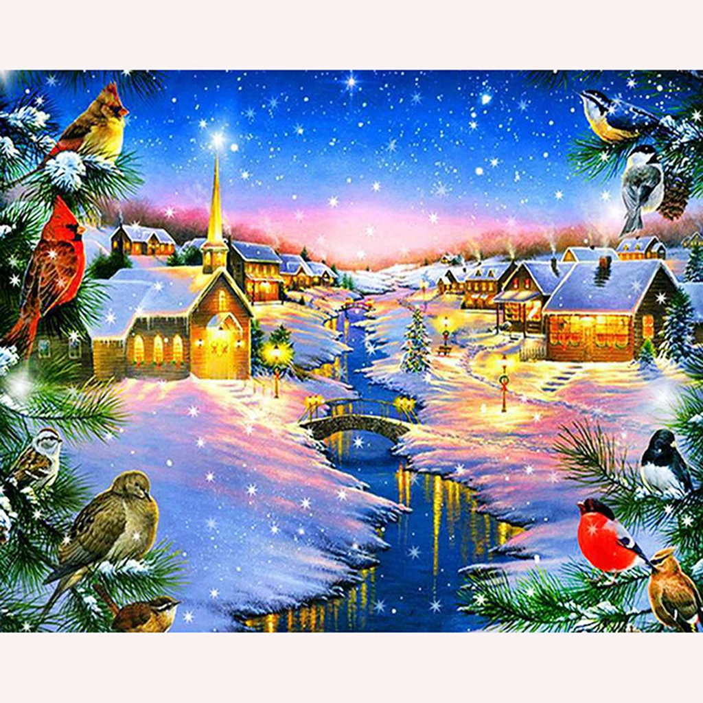 

Scenic cabin 5D DIY Diamond Painting Cross Stitch Diamond Embroidery Mosaic Diamond Wall Painting Home Decor