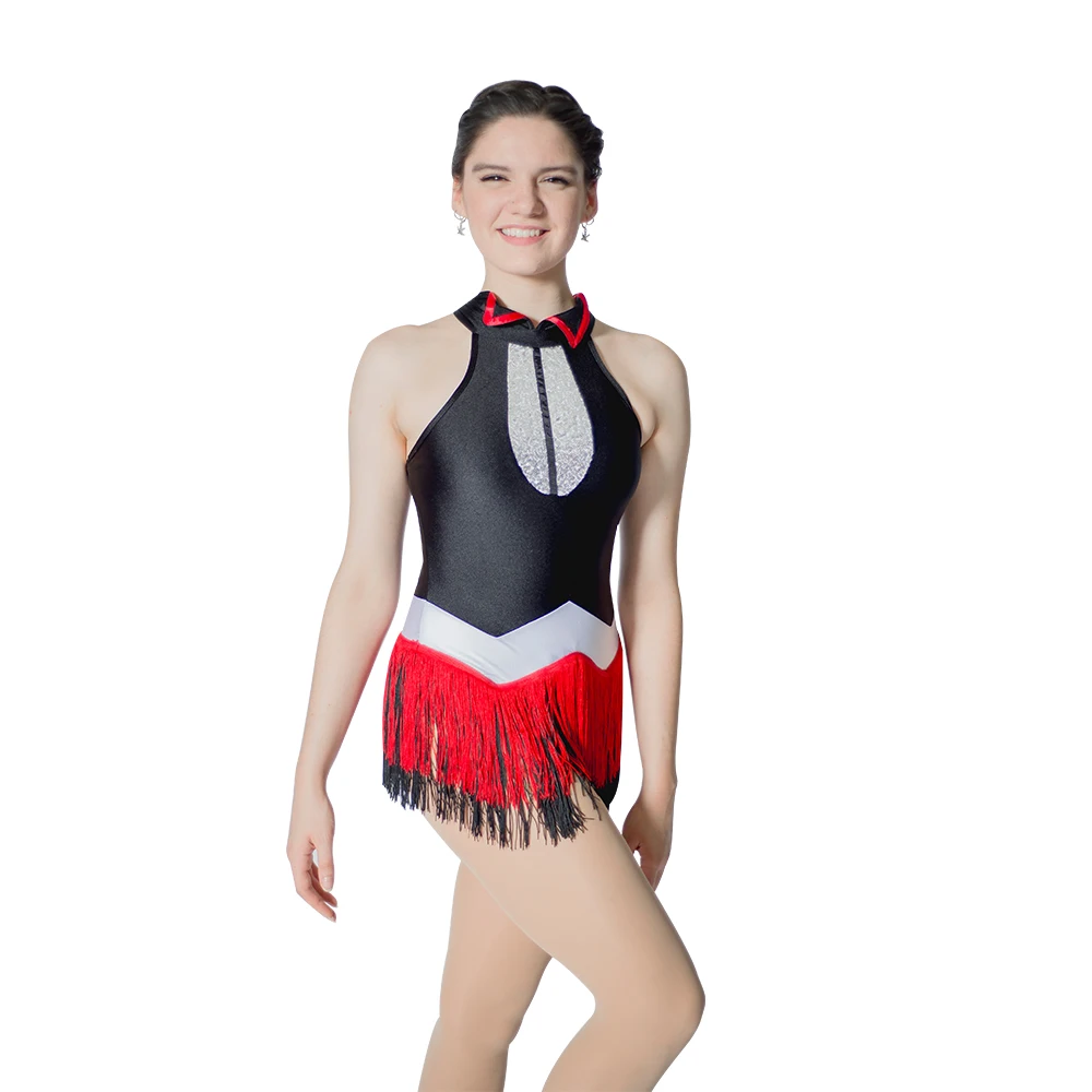 Contemporary Jazz Latin Dance Lyrical Tassel Dress Girls Women
