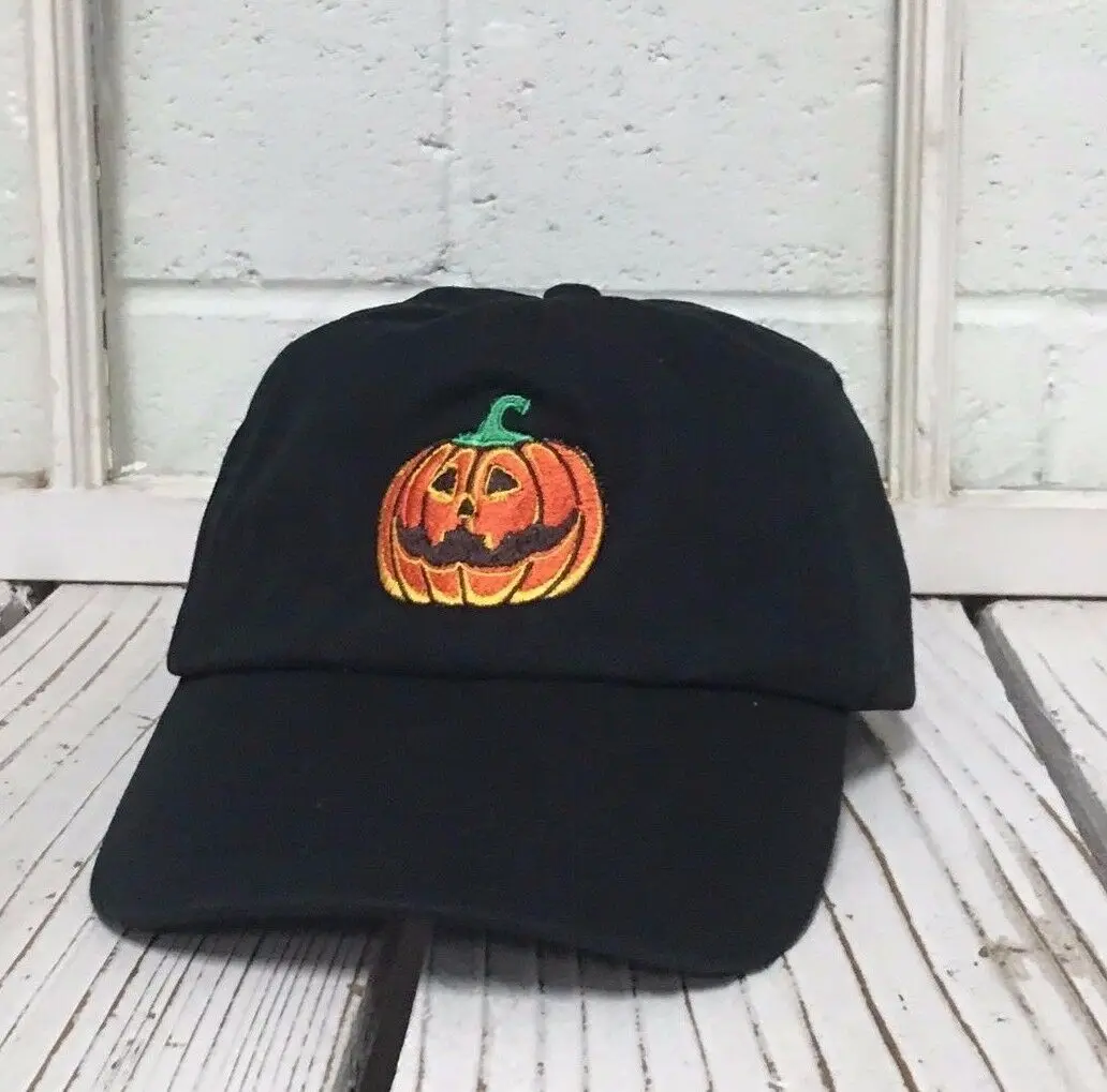 

Pumpkin Halloween Low Profile Baseball Cap - Many Styles Print