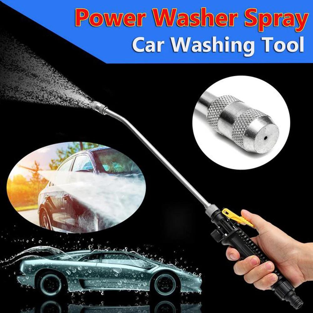 WENXING Garden Water Guns High Pressure power washer gun Spray Nozzle Washing Water Gun Multi function Power Washer garden car 2pcs car front windshield washer jet nozzle for nissan navara d22 d40 pickup for silvia s14 15 for sprinkler water fan spout kit