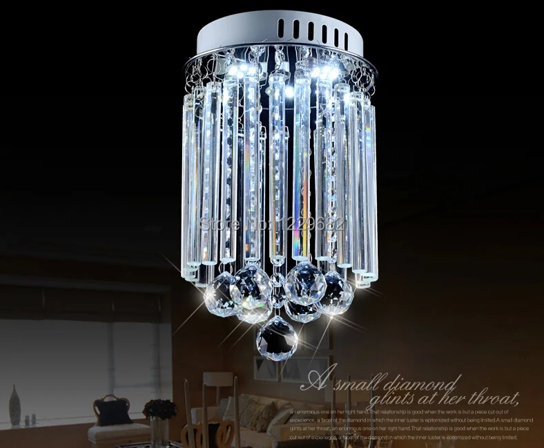

2014 modern round Bathroom crystal ceiling chandelier lights for kitchen study room bed room corridor home decorative lighting