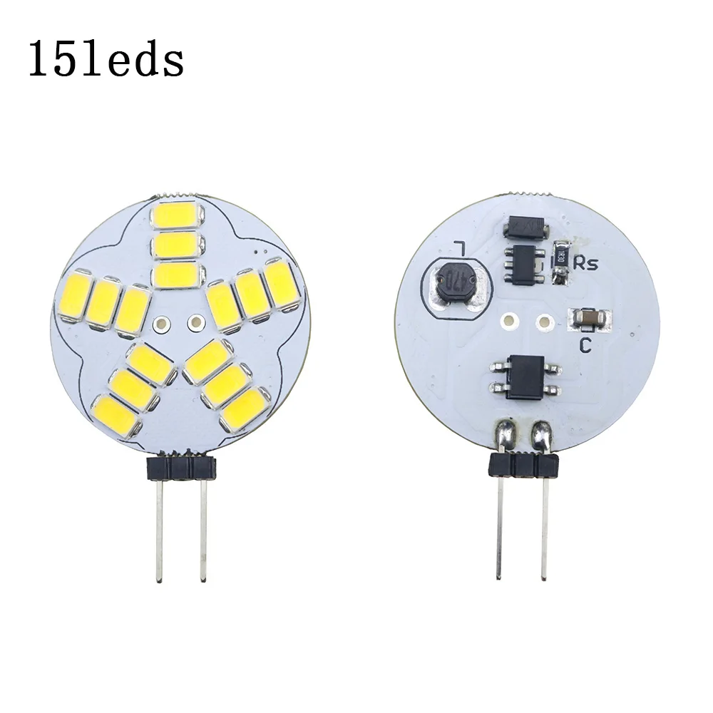 Круглый светодиодный источник света DC/AC 12V G4 База 5730 SMD LED двухштырьковая люстра