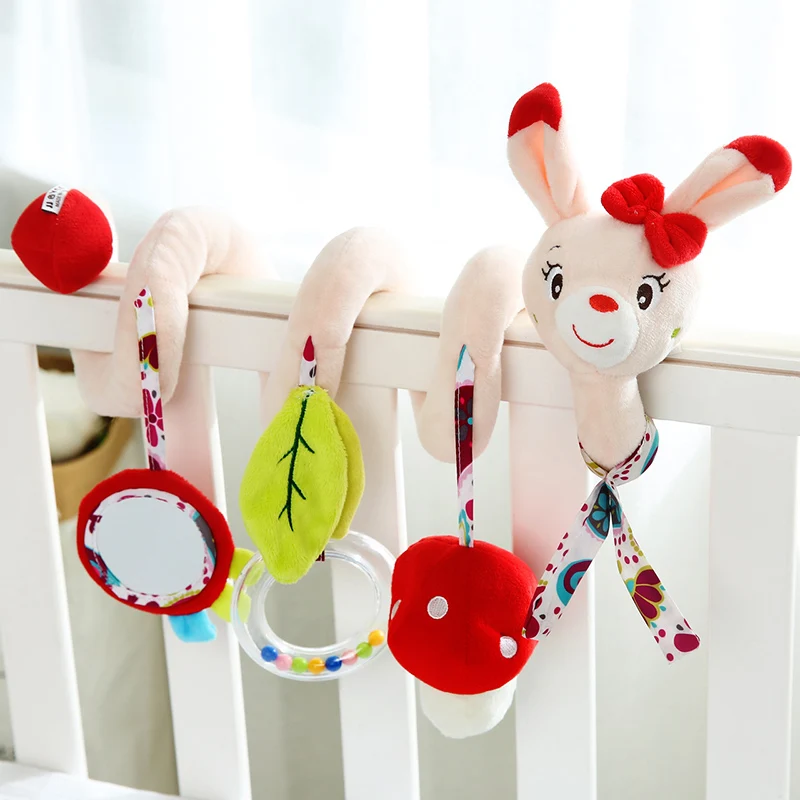 Kawaii детские погремушки от 0 до 12 месяцев, развивающие игрушки для детей, Детский грызунок для малышей, кровать, колокольчик, детские игрушки, детская коляска, подвесные куклы
