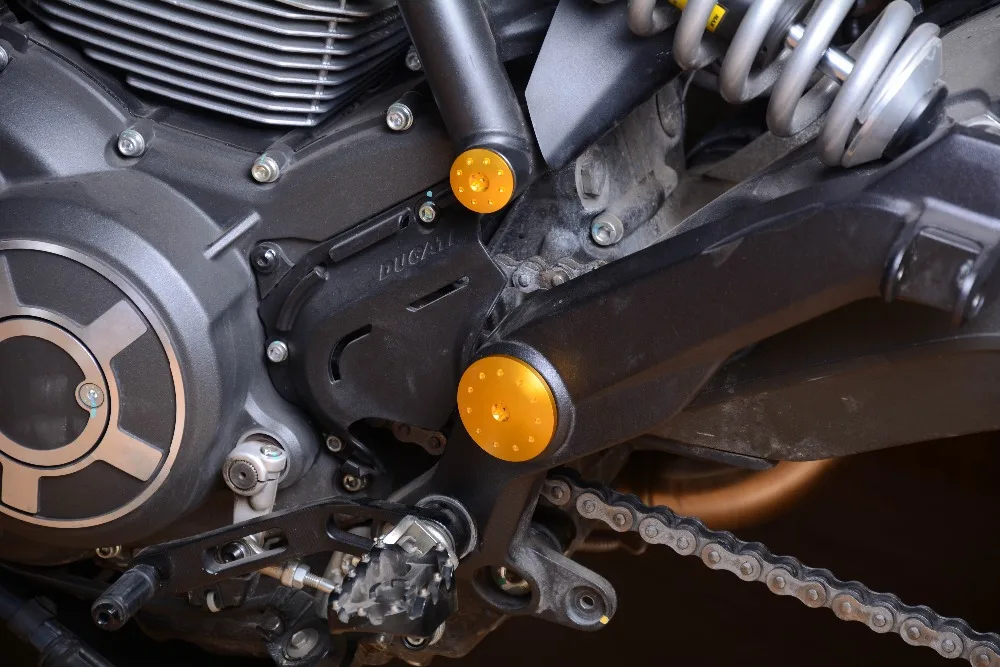 Для Ducati Scrambler CNC заглушка рамы маятник вставной штекер алюминиевый анодированный