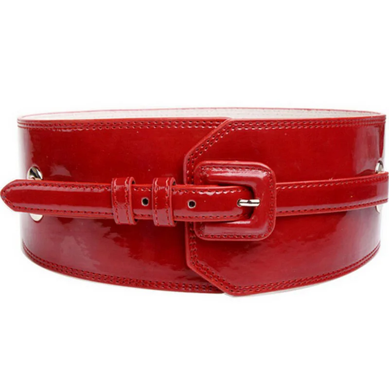 2017 Korean New Fashion Belt Woman Decoration Patent Leather Belt