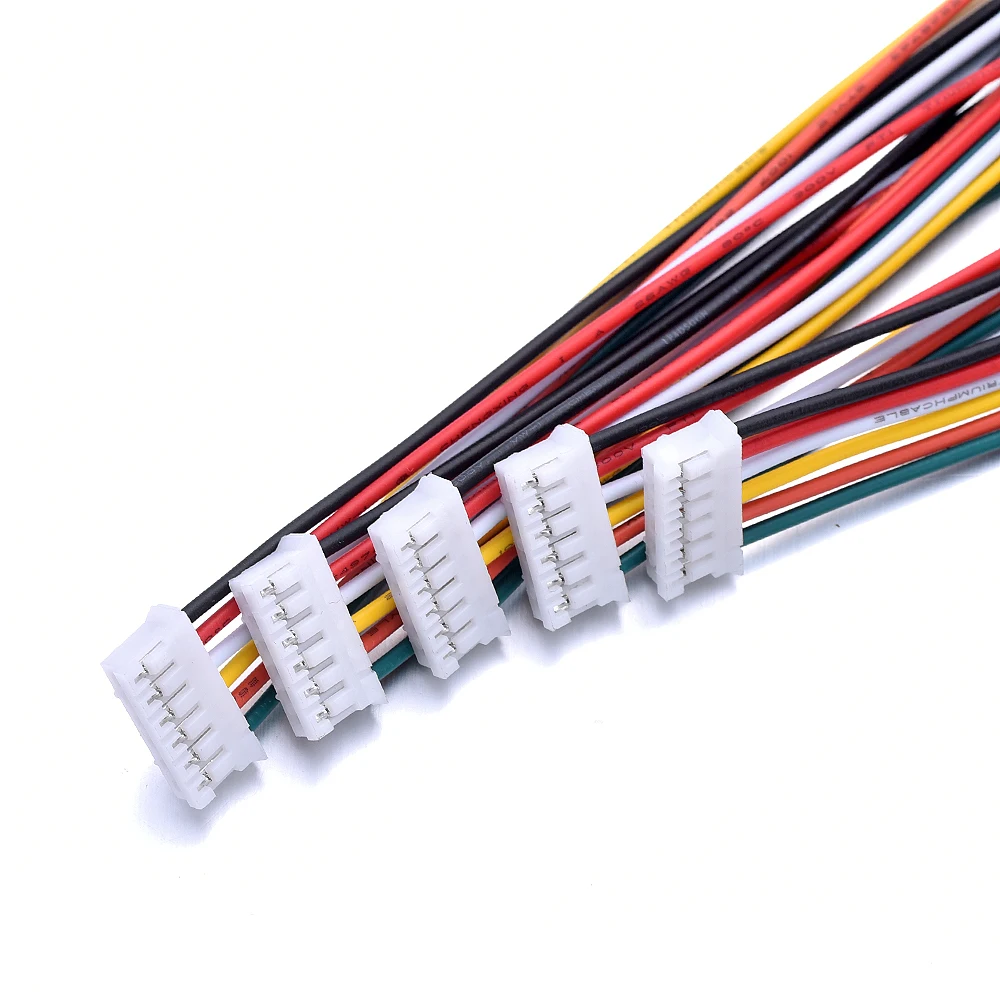 high quality 10pcs set micro jst 2 0 ph 6pin connector with 300mm cables high quality 10pcs set micro jst 2 0 ph 6pin connector with 300mm cables
