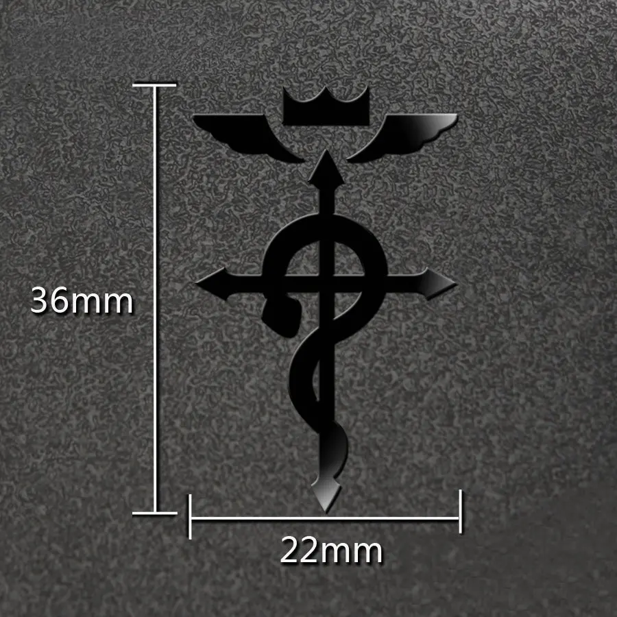 Fullmetal Alchemist Anime Sticker DIY 3D Metal Decals Stickers for Mobile Phone Sticker for Laptop Stiker Kids Sticker toys