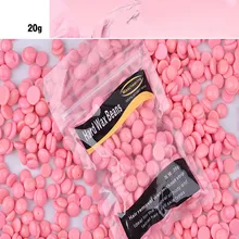 Новинка, 1 пакет, 20 г, без полосок, для депиляции, горячая пленка, твердый воск, гранулы, для восковой эпиляции, бикини, для удаления волос, Bean Pink, Прямая поставка