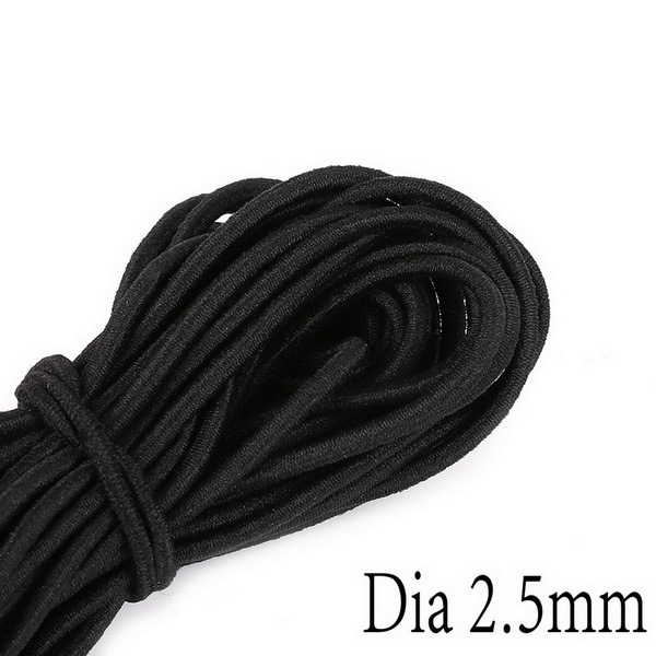Colorful High-Elastic Cords Round Elastic Band Round Elastic Rope Rubber Band Elastic Line DIY Sewing Accessories