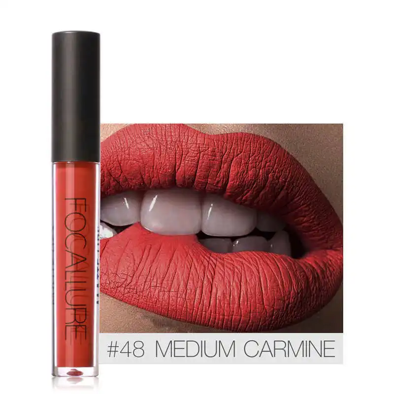 

FOCALL Waterproof Matte Liquid Lipstick Moisturizer Smooth Long Lasting Lip Gloss Cosmetic Beauty Makeup Matte Lipstick