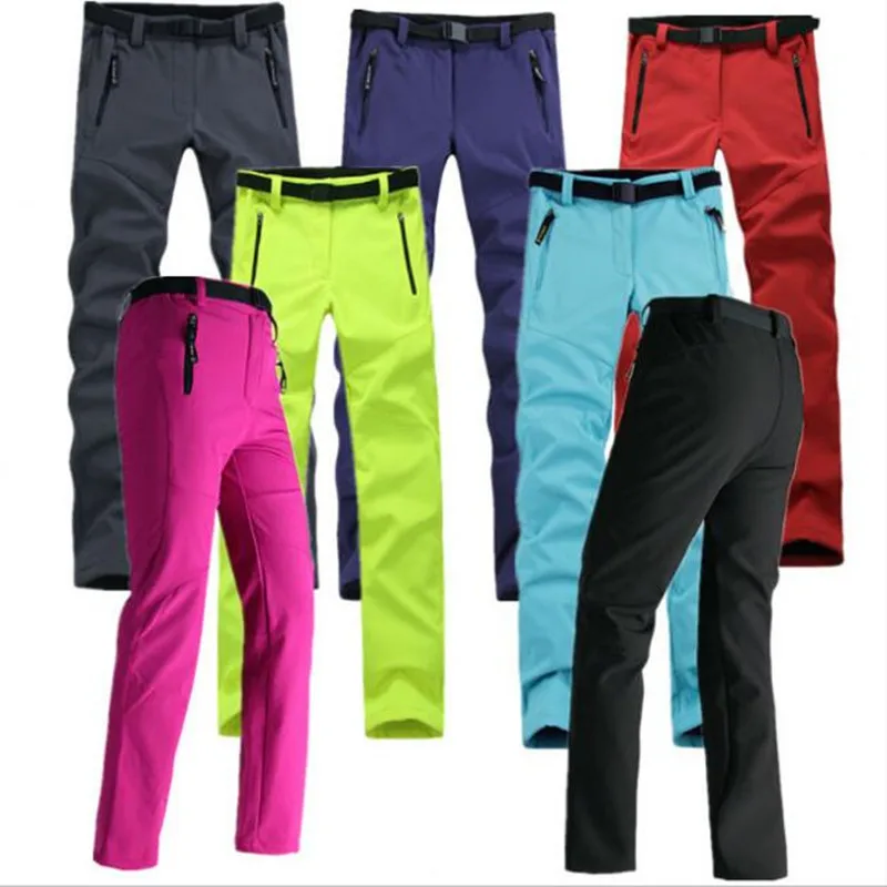 2019 New Womens Thick Warm Fleece Softshell Pants Fishing Camping Waterproof Windproof Tactical Trousers | Женская одежда