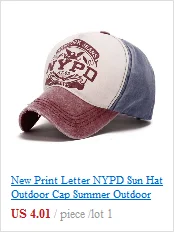 Новый принт письмо NYPD шляпа Солнца Открытый Кепки Лето спорта на открытом воздухе для взрослых быстрое высыхание Повседневное