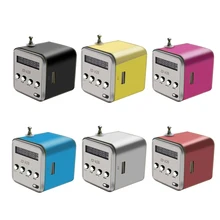 Мини портативный динамик цифровой fm-радио Micro SD/TF карта музыкальный усилитель стерео громкий динамик для Mp3 плеера usb зарядка